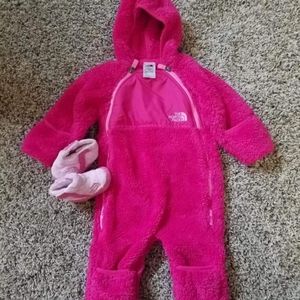 The North Face snow suit and booties